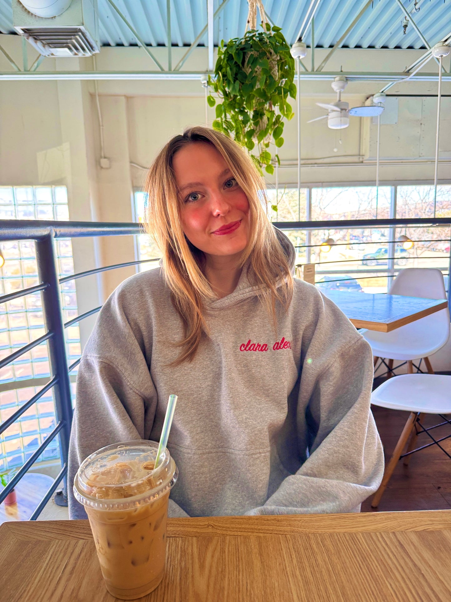 "2day 2morrow 4ever" oversized hoodie
